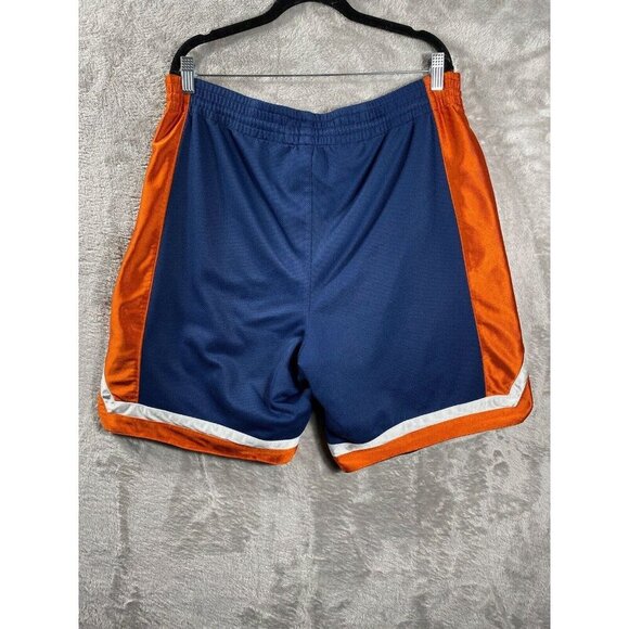 Nike Reversible Basketball Shorts Men’s Large Blue Orange White Mesh Athletic - Picture 6 of 16